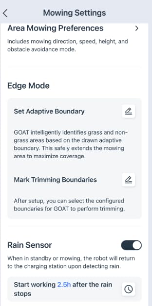 ECOVACS Goat O1000 LiDAR PRO Robot Lawn Mower, Wire-Free Mapping with LiDAR Navigation, AI Obstacle Avoidance, Smart Edge Mowing, App Control, for Lawns Up to 1/4 Acre customer photo 2