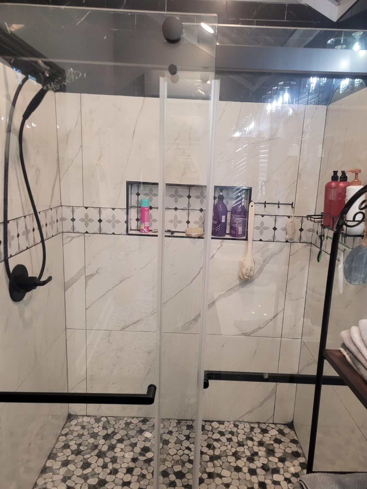 Frameless Stainless Steel Sliding Shower Door, 56-60