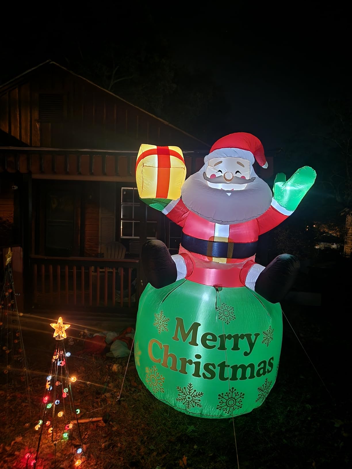 12FT Easter Bunny Inflatable with LED Lights, Outdoor Yard Decoration customer photo 1