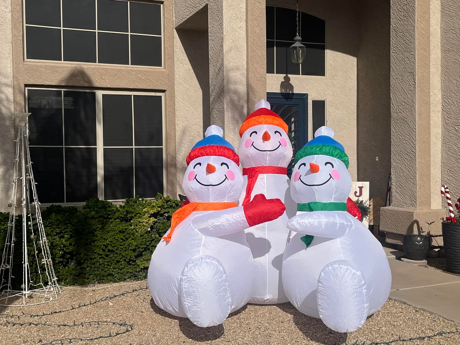 12FT Easter Bunny Inflatable with LED Lights, Outdoor Yard Decoration customer photo 2