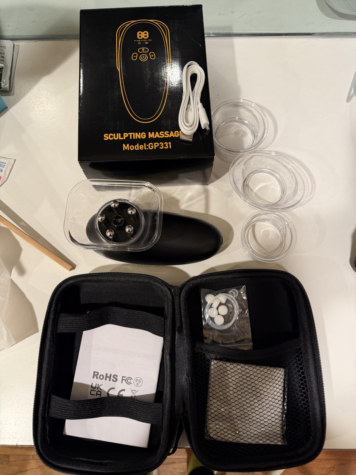Body Sculpting Machine 10-Level 3-Mode Massager | for Skin Tightening & Lifting, Equipped with 4 Cups for Belly, Arms, Legs, Waist, Love Handles customer photo 1