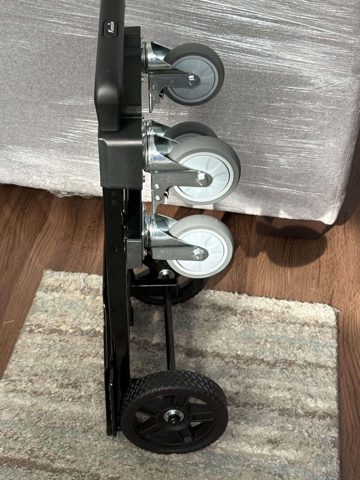 SIMPLI-Magic 2-in-1 Convertible Hand Truck & Dolly, 800 lb Capacity Heavy Duty Folding Platform Cart with Rubber Wheels customer photo 1