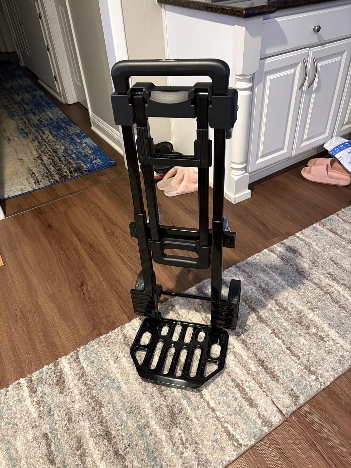 SIMPLI-Magic 2-in-1 Convertible Hand Truck & Dolly, 800 lb Capacity Heavy Duty Folding Platform Cart with Rubber Wheels customer photo 2