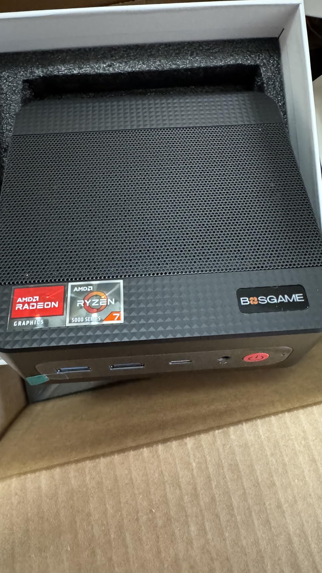 BOSGAME E5 11 Pro Mini PC, AMD Ryzen 5300U 4C/ 8T, Business Home Office PC | 8GB DDR4 256GB M.2 2280 SSD, 2.5 GbE Dual Lan Desktop Computers, Triple Displays 4K 60Hz, Wi-Fi 5, BT 5.0, Support Linux SSH customer photo 2