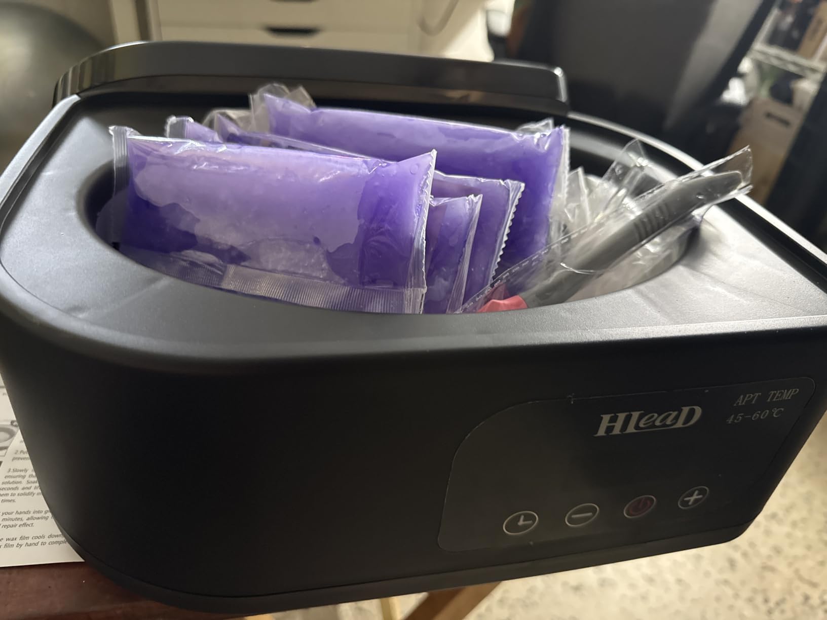 Paraffin Wax Machine for Hand and Feet, Touchscreen Paraffin Wax Warmer with Wax Moisturizing Paraffin Spa Wax Bath Kit, Large Capacity at Home for Smooth and Soft Skin customer photo 1