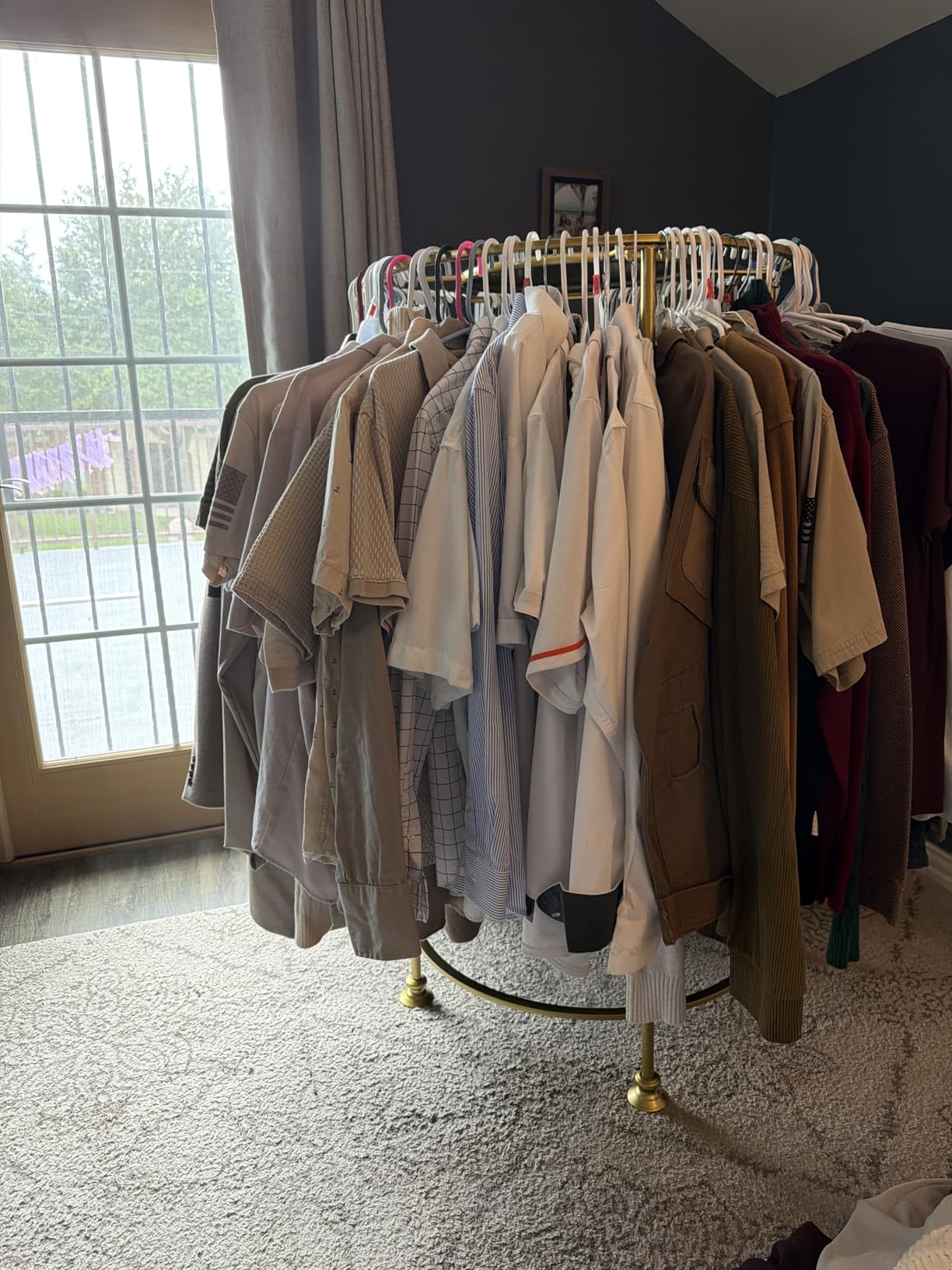 Round Garment Rack for Retail Display - Heavy Duty Metal Clothing Rack, Black, Freestanding for Boutique, Closet Storage for Dresses, Shirts & Coats customer photo 2