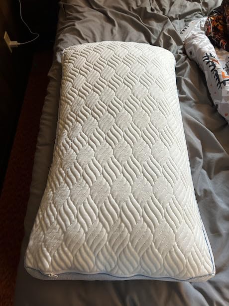 Canadian White Goose Down Pillow 80% Down 20% Feather Bed Pillow King Size | 1050 Fill Power Down Pillow with 100% Cotton Shell, Teflon Finish, Fluffy, Support Bed Pillow for All Sleep Positions (2 pcs) customer photo 1