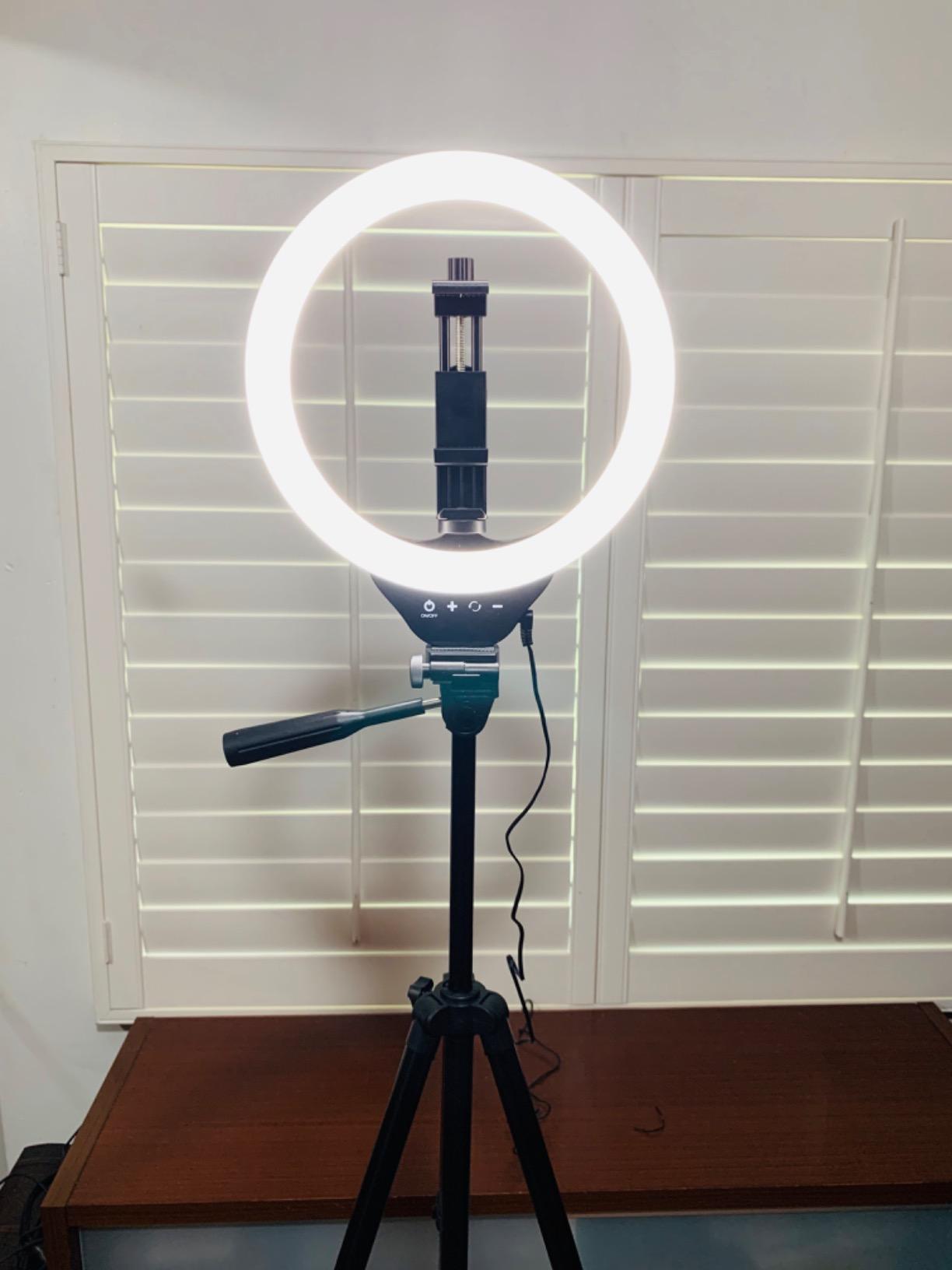Torjim 12 Inch Video Light Kit for Creators | 30W High Brightness | Studio Lights with Tripod Stand & Phone Holder | 3000-6500K Adjustable Photography Lighting for YouTube Streaming Home Studio customer photo 1