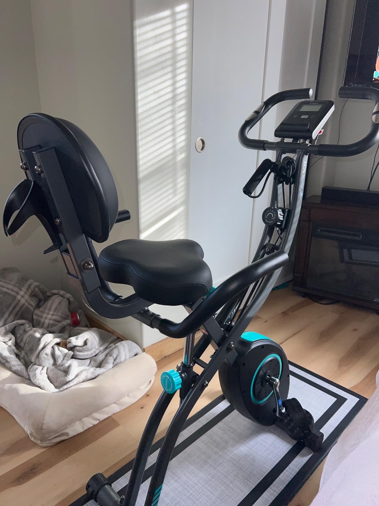 Merach Magnetic Exercise Bike with 21.5