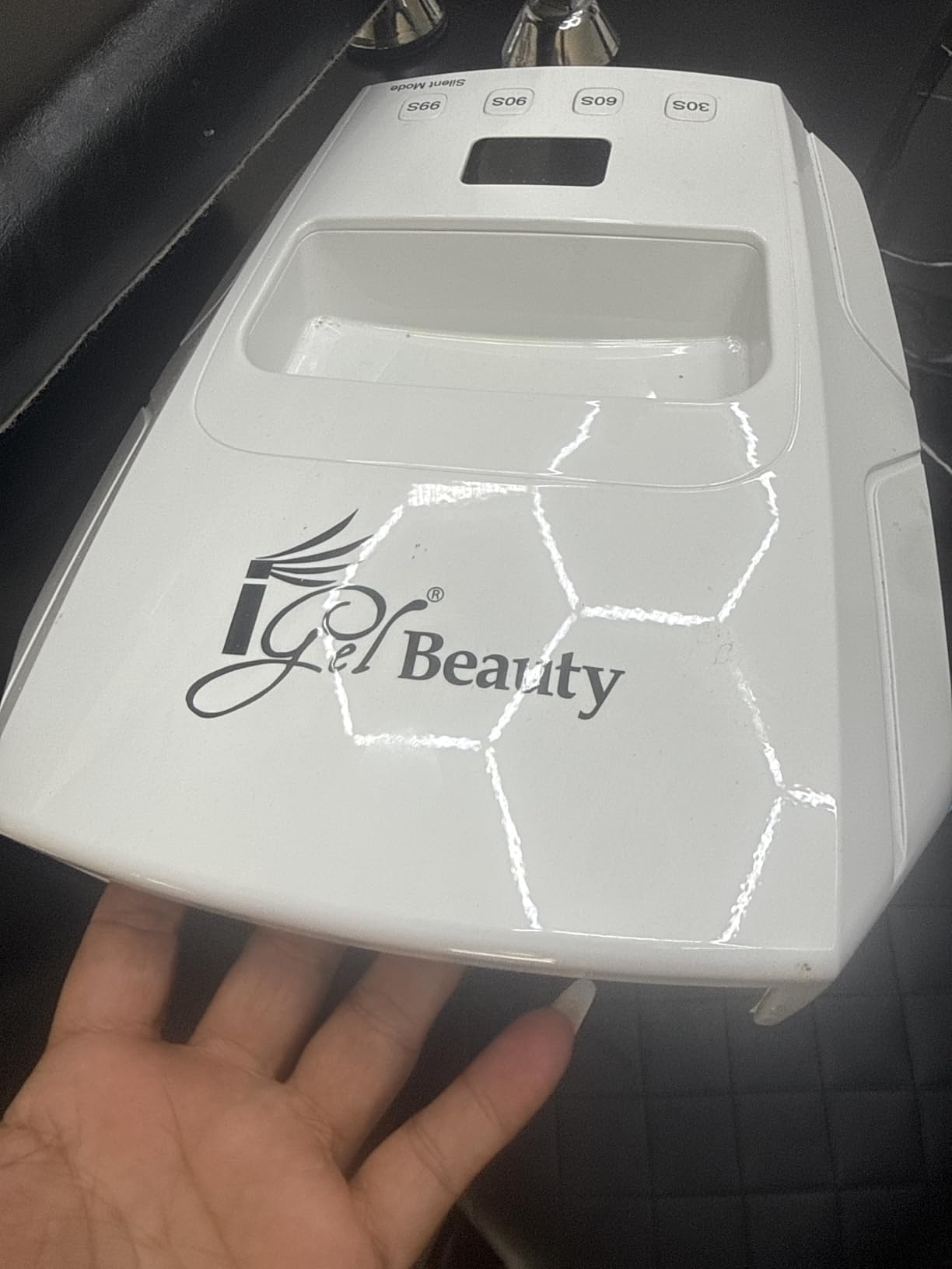 iGel Beauty Hybrid - X Nail Lamp - 48W UV/LED Nail Dryer, Wireless Rechargeable, Smart Timer, Removable Tray, Cordless Gel Nail Lamp for Manicure Pedicure customer photo 1