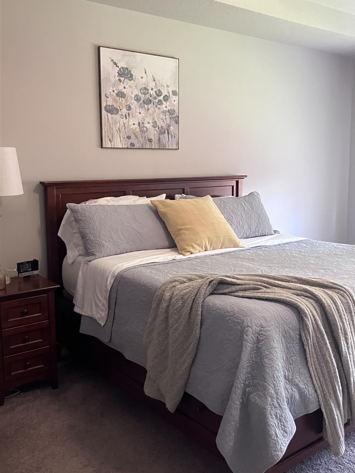 EVERGRACEHOME 100% Cotton Paisley Quilt Set, Queen Size, Cocoa Brown | Prewashed for Softness, Year-Round Breathability, Gift-Ready Box, Matelasse-style Quilted Coverlet, 3 Piece Set with 2 Shams customer photo 2