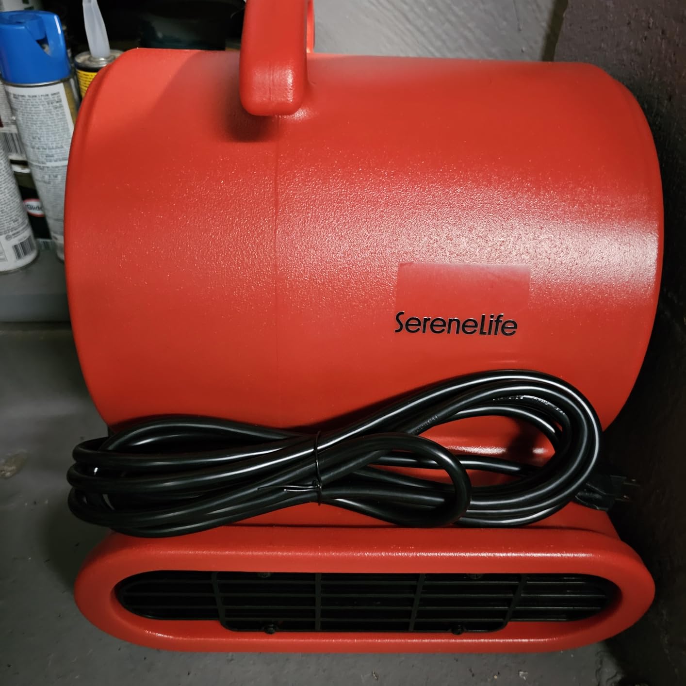 SereneLife Air Mover Blower Fan 2500 CFM - Powerful High Performance 3-Speed Fan for Floor & Carpet Drying, Portable Floor Fan w/Adjustable Tilt, Plug Multiple Units for Home Garage & Restoration Use customer photo 2