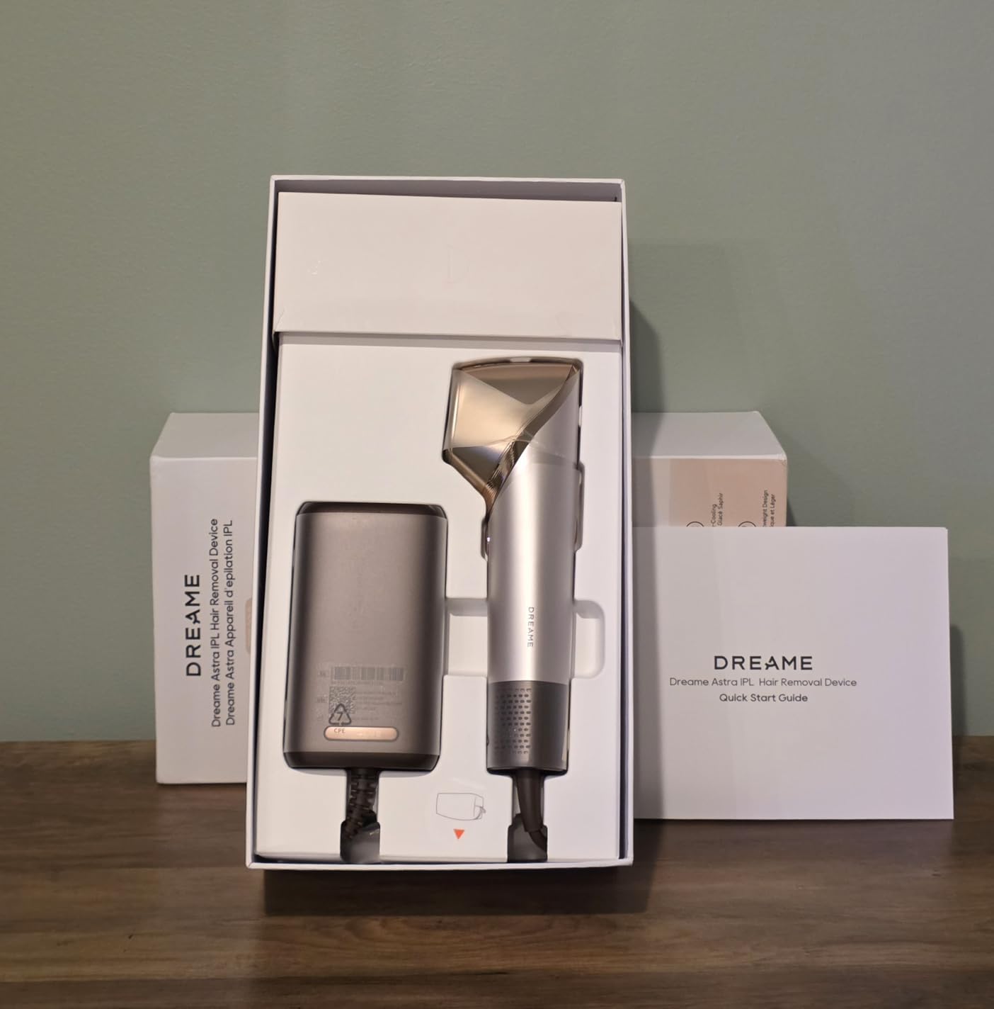 Dreame Astra IPL Hair Removal Device with Dual-Lamp 35J Output, Sapphire ICE Cooling, 5.4cm² Large Window, 0.2s Continuous Flash, Adaptizone Tone Detection, Up to 80% Reduction Full-Body for Women Men customer photo 1