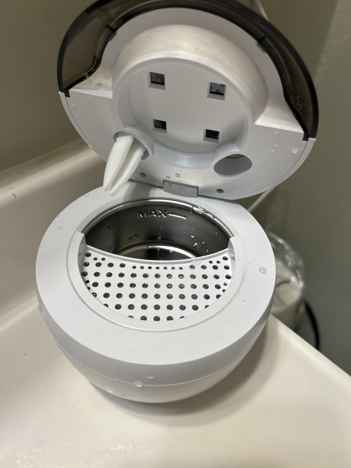 Ultrasonic Retainer Cleaner Machine, 45kHz Deep Gentle Dental Cleaning Pod with 304 Stainless Steel Tank, 4 Cleaning Modes for Aligners, Dentures, Mouth Guards, Night Guards, Toothbrush Heads customer photo 2