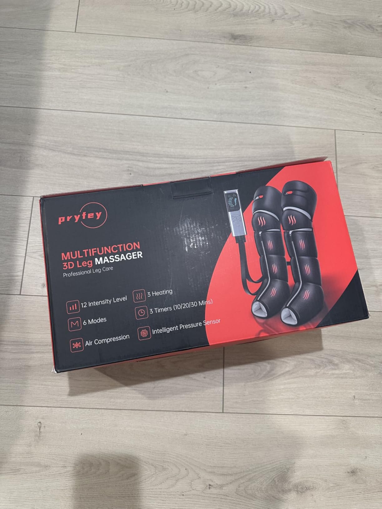 Leg Compression Massager for Circulation and Pain Relief, Compression Boots with Heated Knee, 6 Modes 12 Intensities 3 Timers, Foot Calf Thigh Recovery Machine customer photo 2