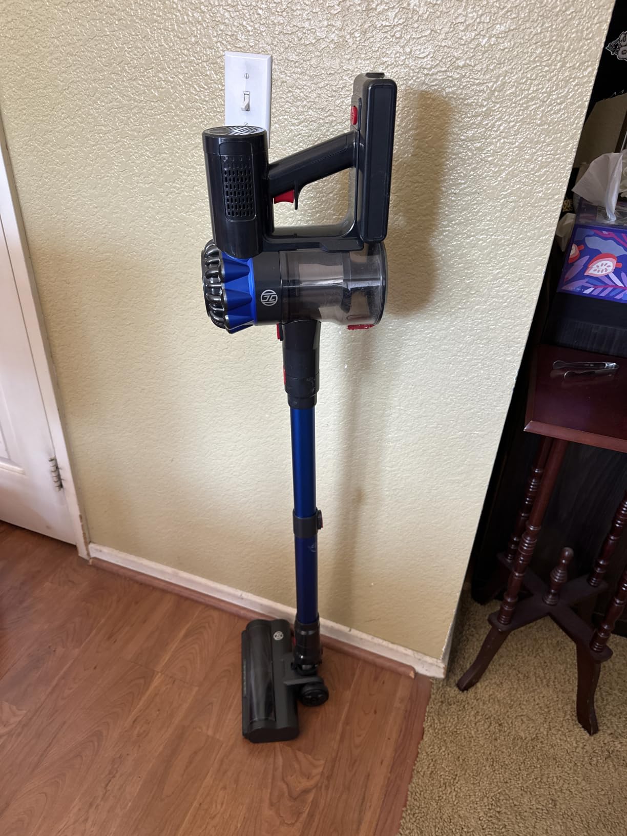Cordless Vacuum Cleaner, 600W 50Kpa 65Mins Cordless Stick Vacuum with Self-Standing, Touch Screen, Anti-Tangle Wireless Vacuum, Vacuum Cleaners for Home/Pet Hair/Carpets/Hardwood Floor customer photo 1