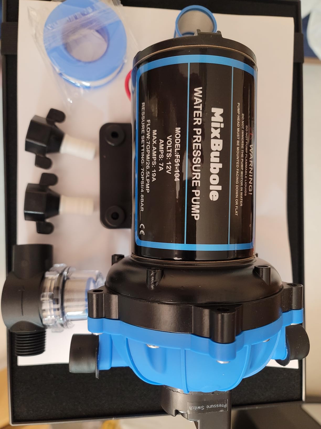 1.35HP Whole House Water Pressure Booster Pump 90PSI 115V Automatic Variable Speed Penmanent Mangnet Motor Constant Pressure Wireless App Control Compact Design for Home House Villa Apartment customer photo 2