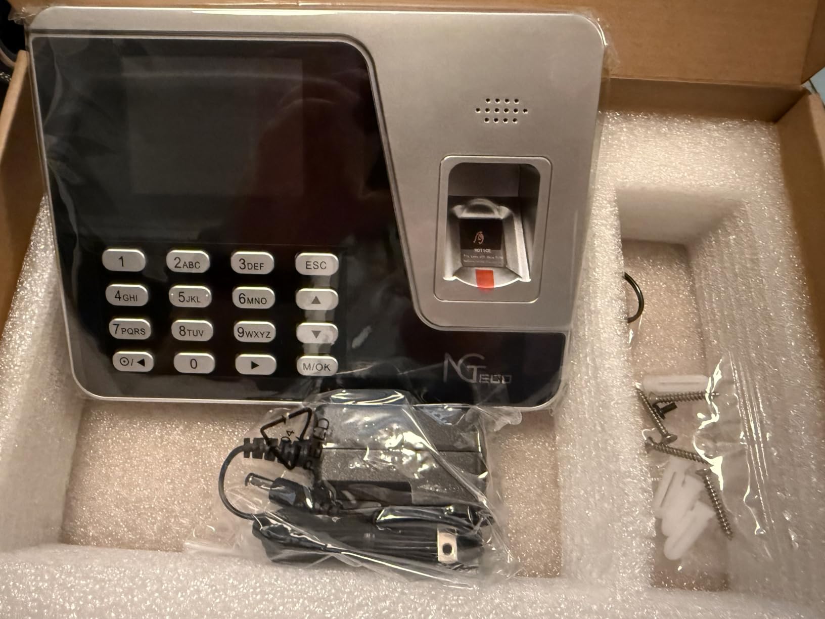 NGTeco Fingerprint & PIN Time Clock, Standalone Biometric Punch Machine for Small Business, No WiFi/Software Required, No Monthly Fees customer photo 1