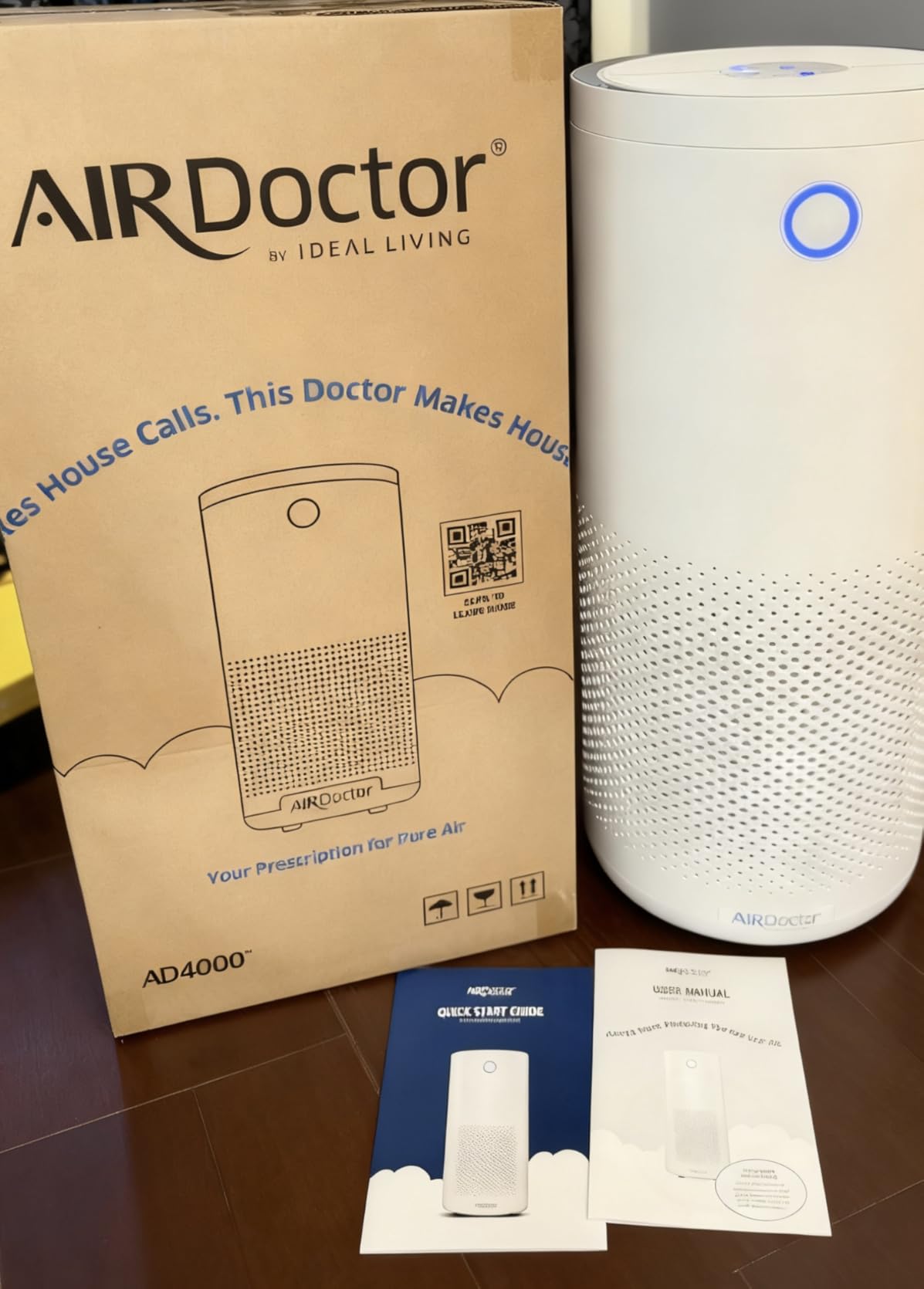 AIRDOCTOR AD4000 Air Purifier. Perfect for Large Rooms, Basements Up to 2,776 ft2. Removes Smoke, Dust, Pet Hair, Odors, Pollen. Hospital-Grade UltraHEPA & Premium Carbon Filtration customer photo 1