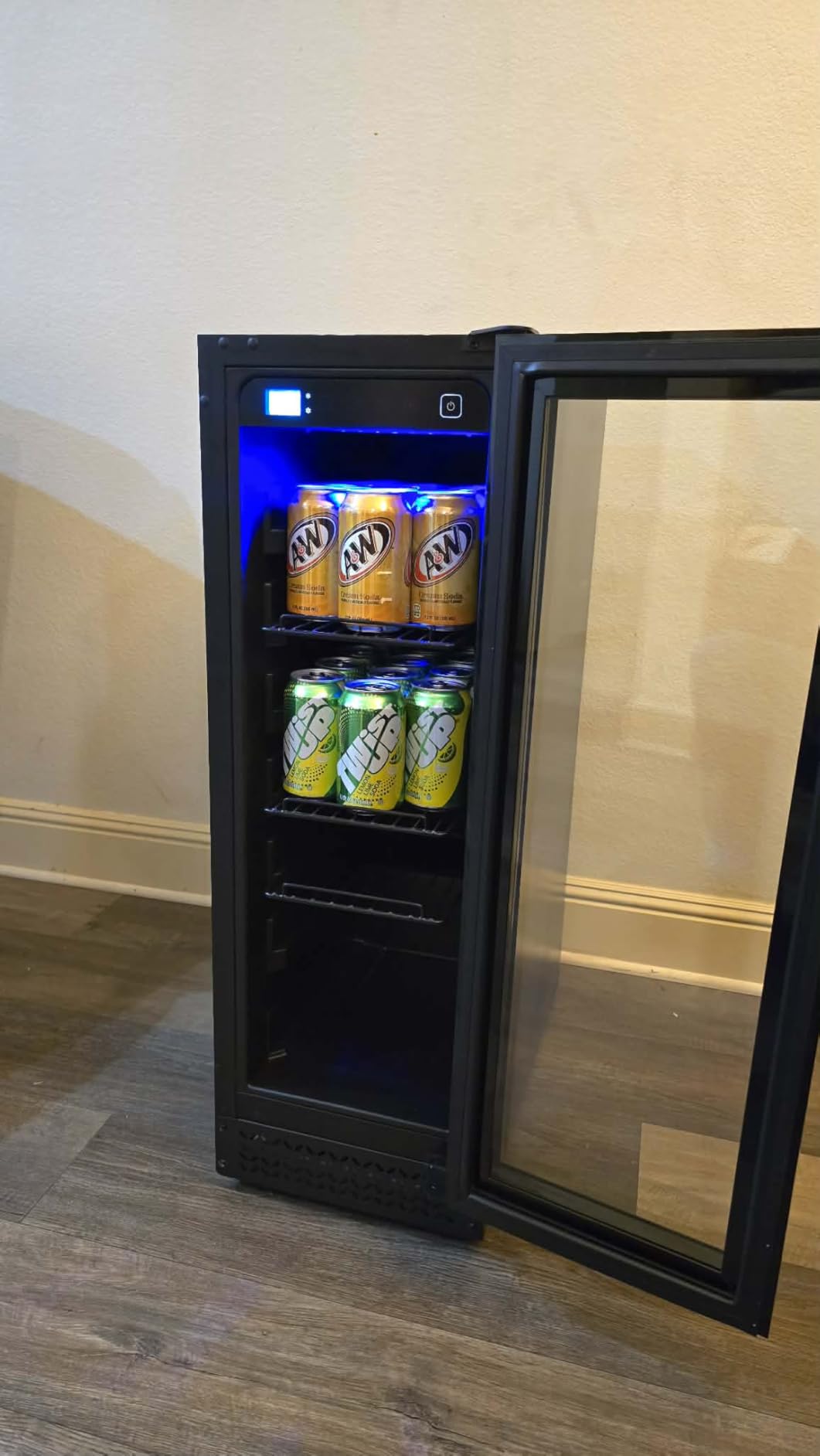 24 Inch Outdoor Beverage Refrigerator, 180 Cans Drink Fridge with Stainless Steel Door Built-In or Freestanding, Outdoor Fridge for Patio & Waterproof for Soda Beer Wine-Kitchen Bar Office customer photo 1