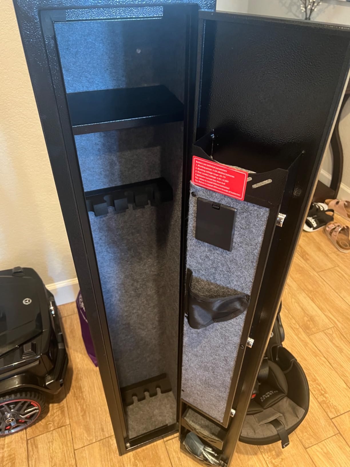 2-3 Gun Safe, Safe for Rifles and Pistols, Digital Access Safe (02 - Black, 2-3 guns) customer photo 2