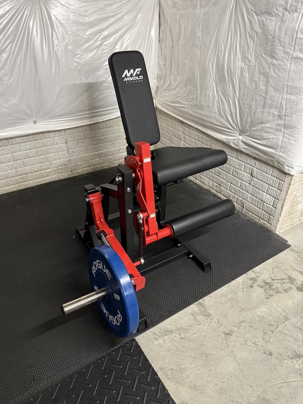 Mikolo Leg Extension and Curl Machine, Adjustable Leg Curl Machine for Home Gym, Seated Leg Extension and Lying Leg Curl Machine, Leg Workout Equipment with 1:1 Resistance System customer photo 1