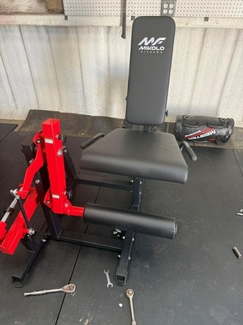Mikolo Leg Extension and Curl Machine, Adjustable Leg Curl Machine for Home Gym, Seated Leg Extension and Lying Leg Curl Machine, Leg Workout Equipment with 1:1 Resistance System customer photo 2