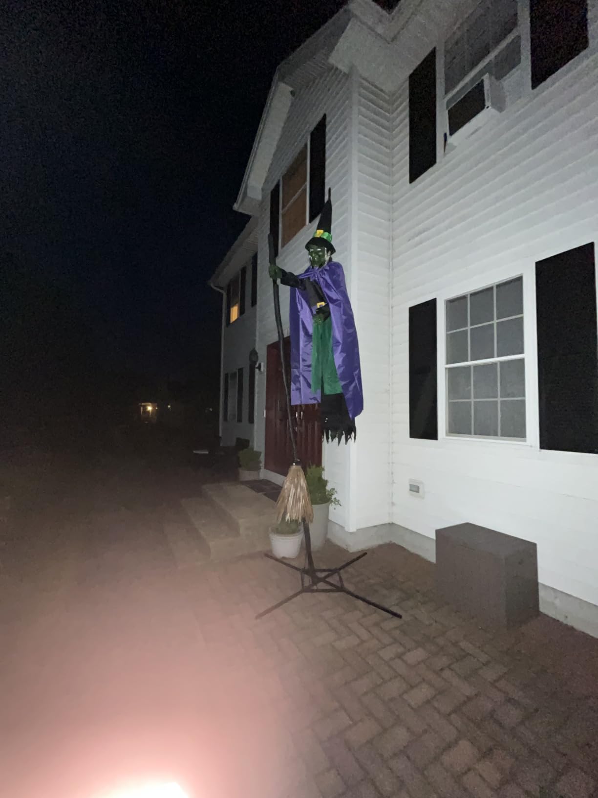 Halloween Decorations Outdoor - 12 Ft Animated Hovering Witch Animatronics | Halloween Animatronics Prop with Sound & Touch Activated Sensor - Spooky Scary Decor for Home Outside Garden Yard Lawn customer photo 2