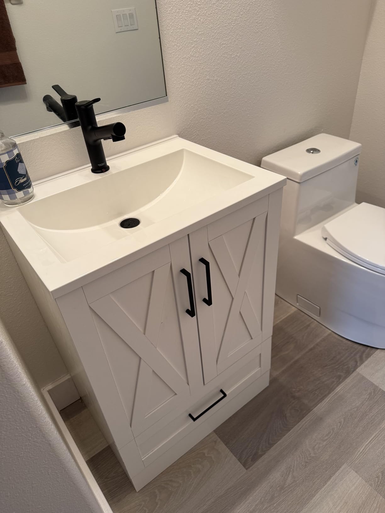 Tankless Macerating Toilet, One Piece Compact Toilet w/Built-In Macerator | 600Watt Anti-clog Grinder, Quiet Operation, Space-saving Design for Basement/Attic/Under-Stairs Bathroom, Up to 26ft Lifting customer photo 1
