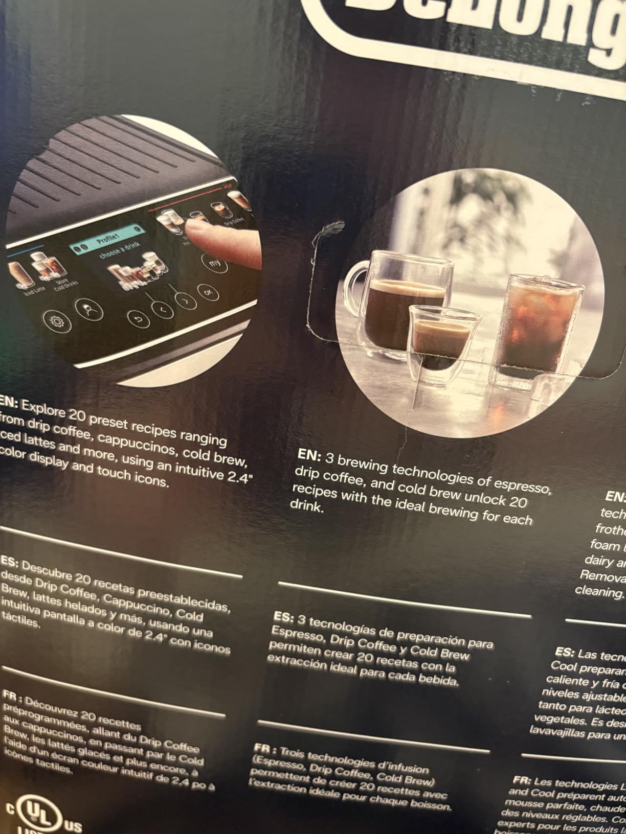 De'Longhi Magnifica Duo Automatic Espresso Machine, Milk Frother, Silver, 20 One-Touch Recipes, Hot & Cold Milk Frother, Built-In Grinder, Touchscreen Display customer photo 1