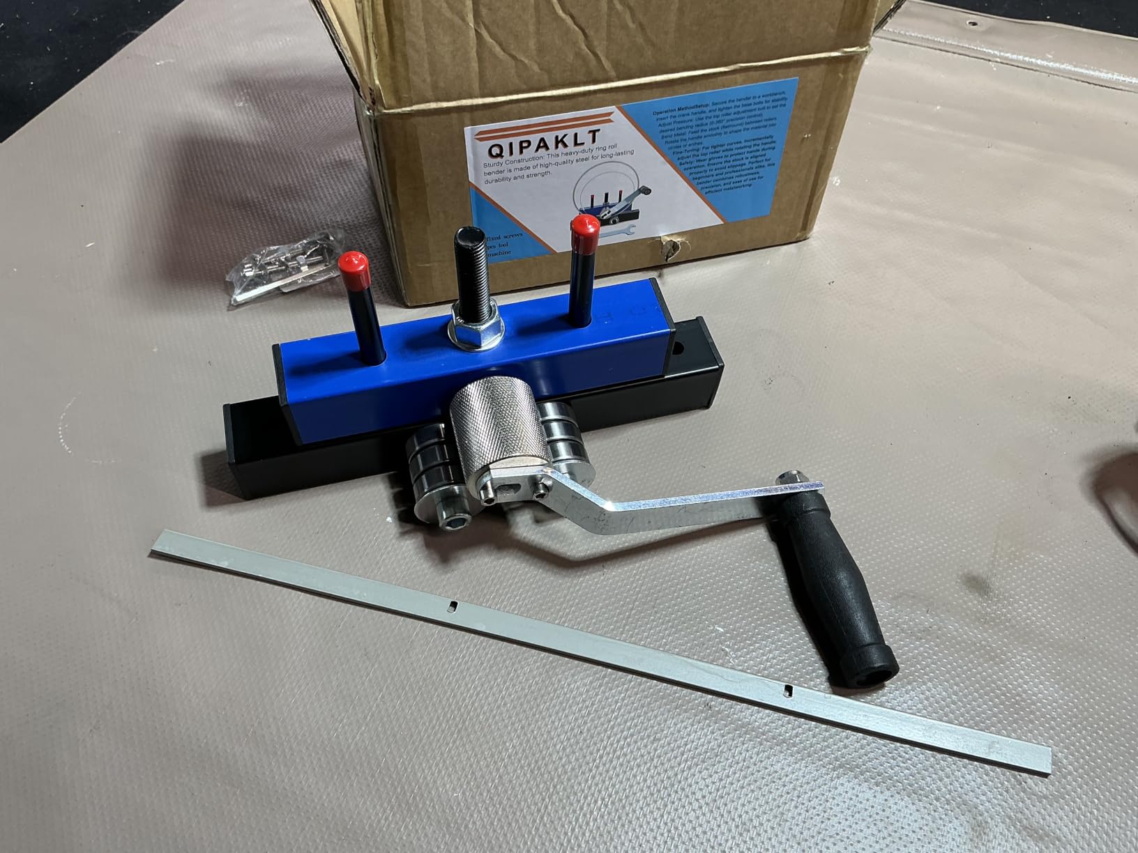 Metal Ring Roller Bender, Manual Ring Roller, Steel Ring Bender Tool - No Electricity Needed, Portable Hand Tool, Bends Flat Bar and Round Rod, Heavy Duty Carbon Steel Construction customer photo 2