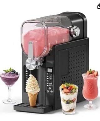 Slushie Machine, No Ice Needed Slushy Maker for Home, Real-Time Temp Display, Frozen Drink Maker with 6 Preset Programs for Ice Cream, Frappés, Milk Shake and More, Black, 1 Pack+3Modes customer photo 1