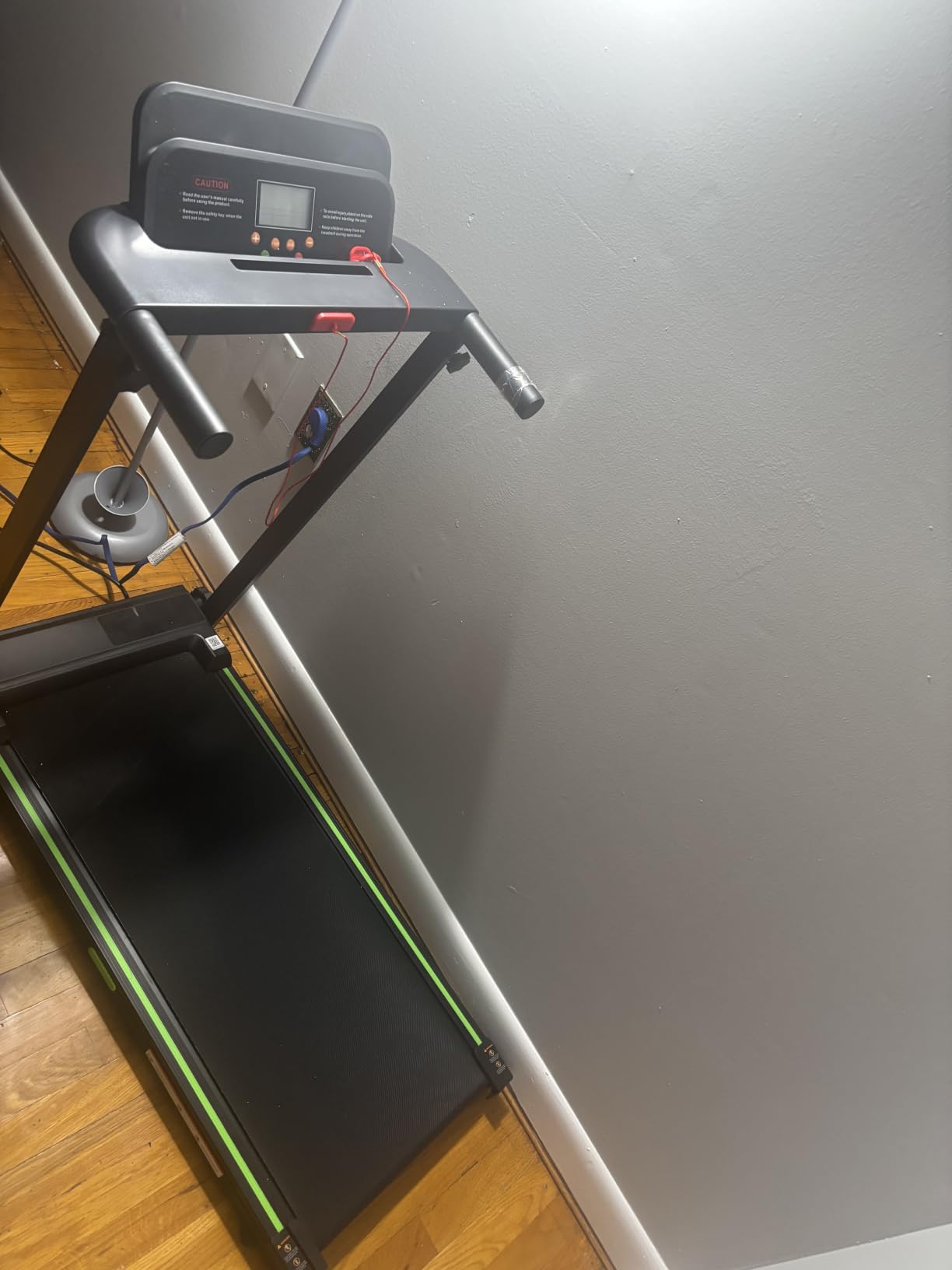 Treadmills for Home, Walking Pad with Incline, Caminadoras para Hacer Ejercicio, 0.6-6.2 MPH Portable Foldable Under Desk Caminadora, Eléctrica Casa Tredmill, Folding Compact Running Machine customer photo 2