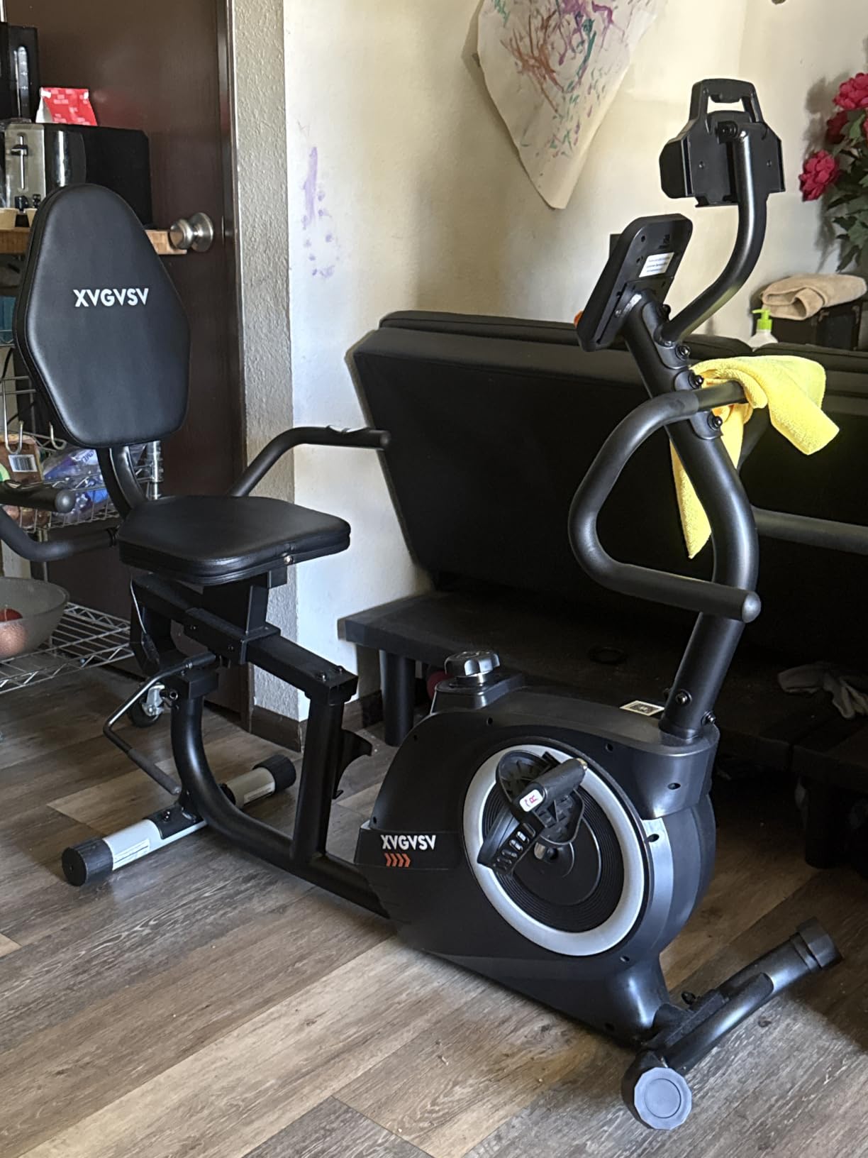 Recumbent Exercise Bike for Home, Recumbent Stationary Bikes for Seniors | Quiet Recumbent Bikes for Seniors & Adults, 16-Level Resistance, Adjustable Seat, Supports 400LB, Pulse Sensors & LCD Display customer photo 2