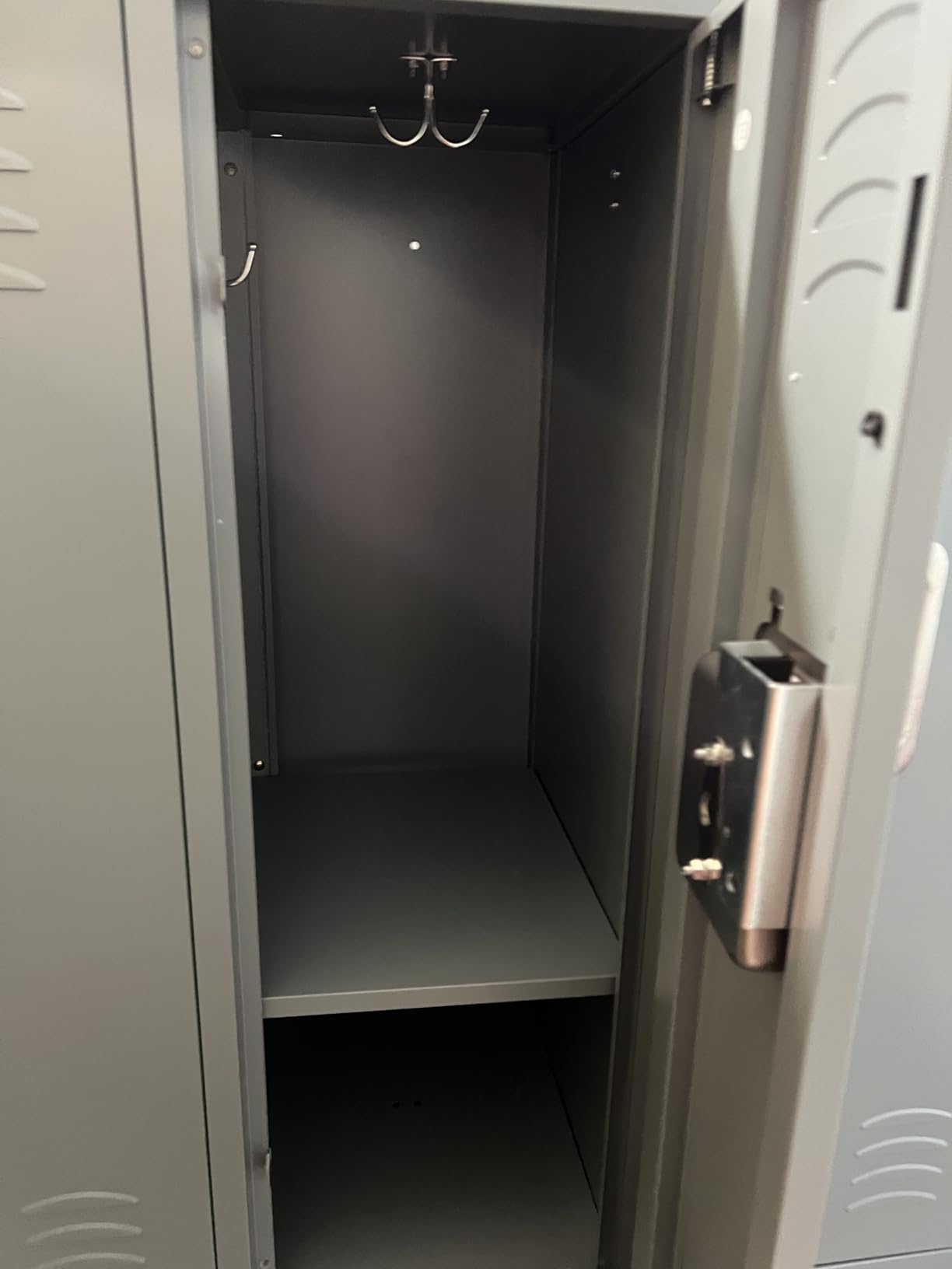 SUXXAN 9 Door Metal Lockers for Employees, Lockable Office Storage Locker with Keys and Name Card Slot,for School Gym Home, Black,Assembly Required customer photo 2