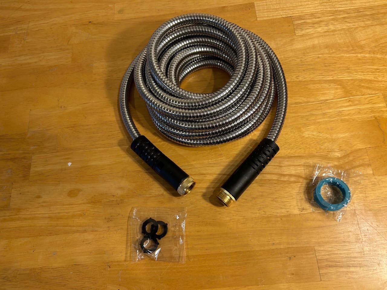 75 ft Expandable Garden Hose - Innovative Nano Superior Strength 3750D - 4-Layer Latex Core Garden Hose - Expanding Water hose- Extra Strong Brass Connector/Storage Bag Garden Pipe Hose customer photo 1