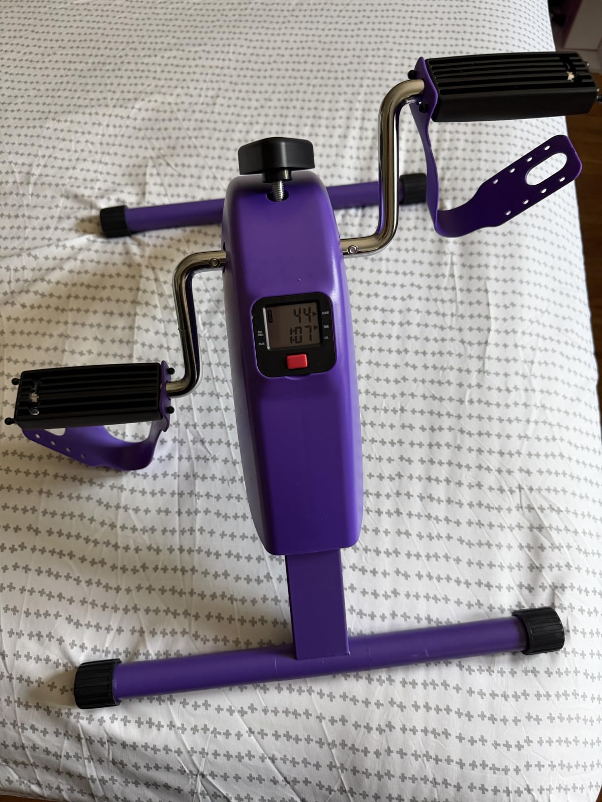 Under Desk Bike Pedal Exerciser for Arms and Legs | Foldable Mini Exercise Bike customer photo 1