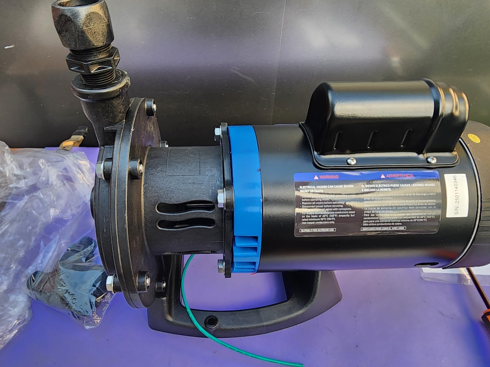 Booster Pump, 3/4 HP Pure Copper Motor with Dual Voltage(115V or 230V), Compatible for Pressure Side Pool Cleaners Vac-Sweep 280-Black customer photo 2