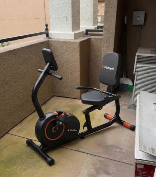Recumbent Exercise Bike for Home, Stationary Bike for Seniors | Quiet Recumbent Bikes for Adults & Seniors, Load Capacity of 400 pounds, 16-Level Resistance, and Soft Adjustable Seats customer photo 2