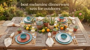 best melamine dinnerware sets for outdoors