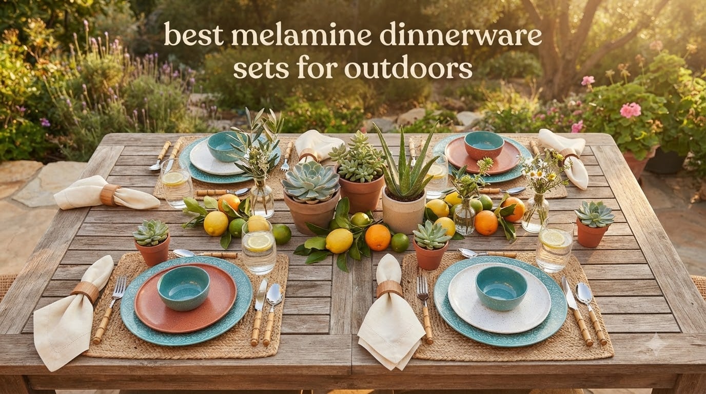best melamine dinnerware sets for outdoors