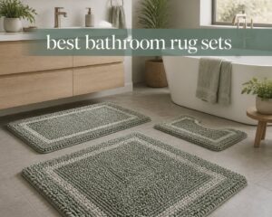 best bathroom rug sets