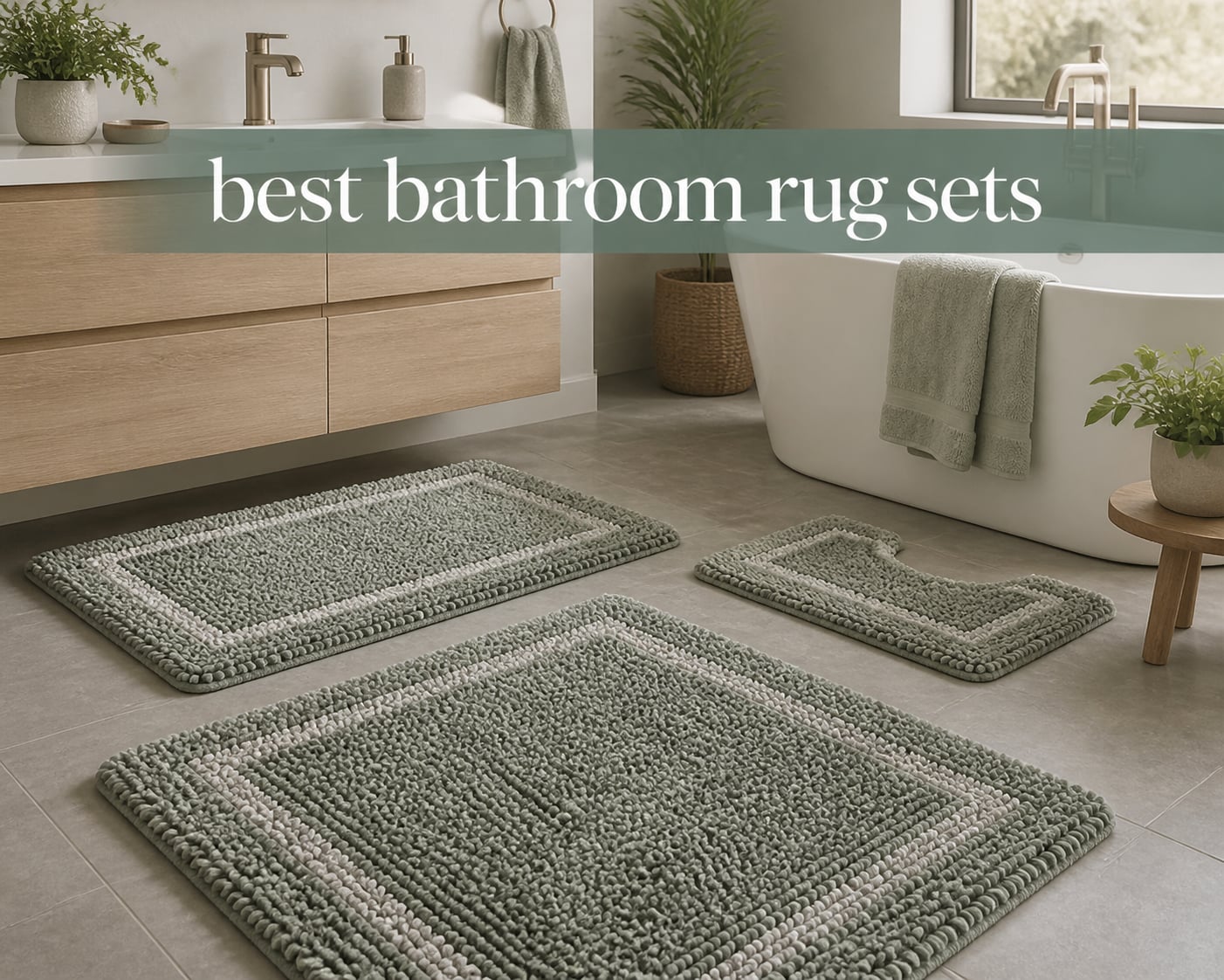 best bathroom rug sets
