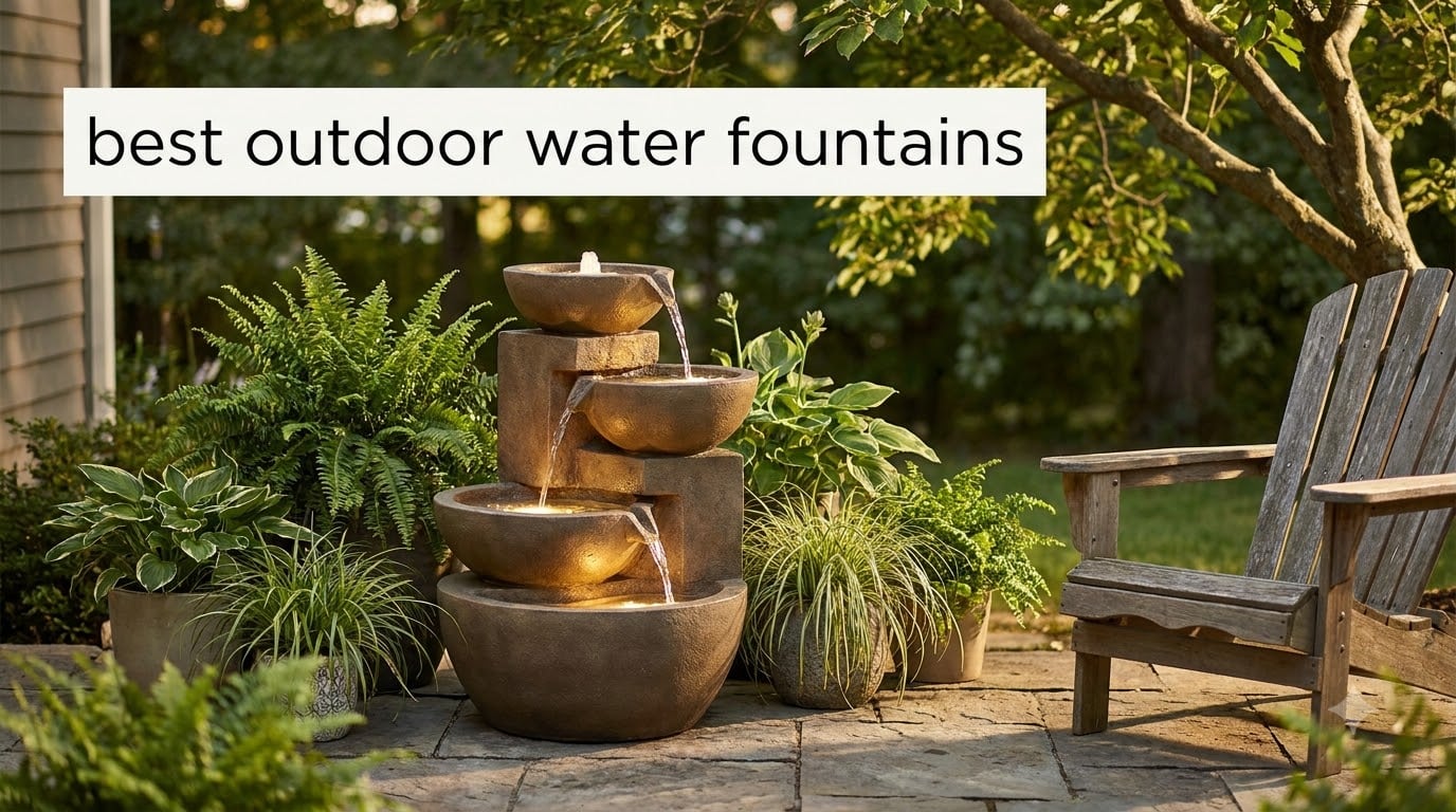 best outdoor water fountains