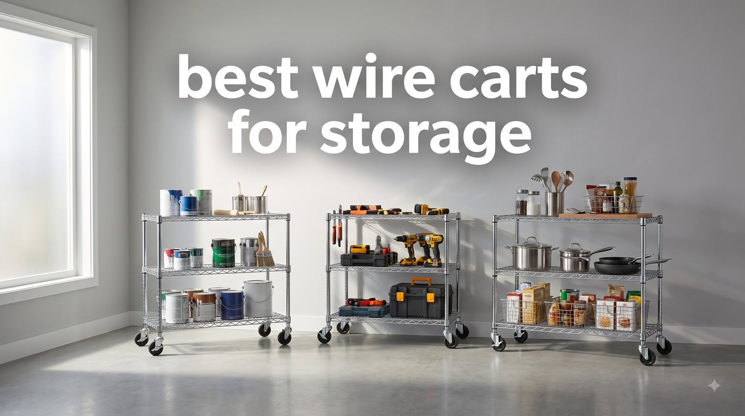best wire carts for storage
