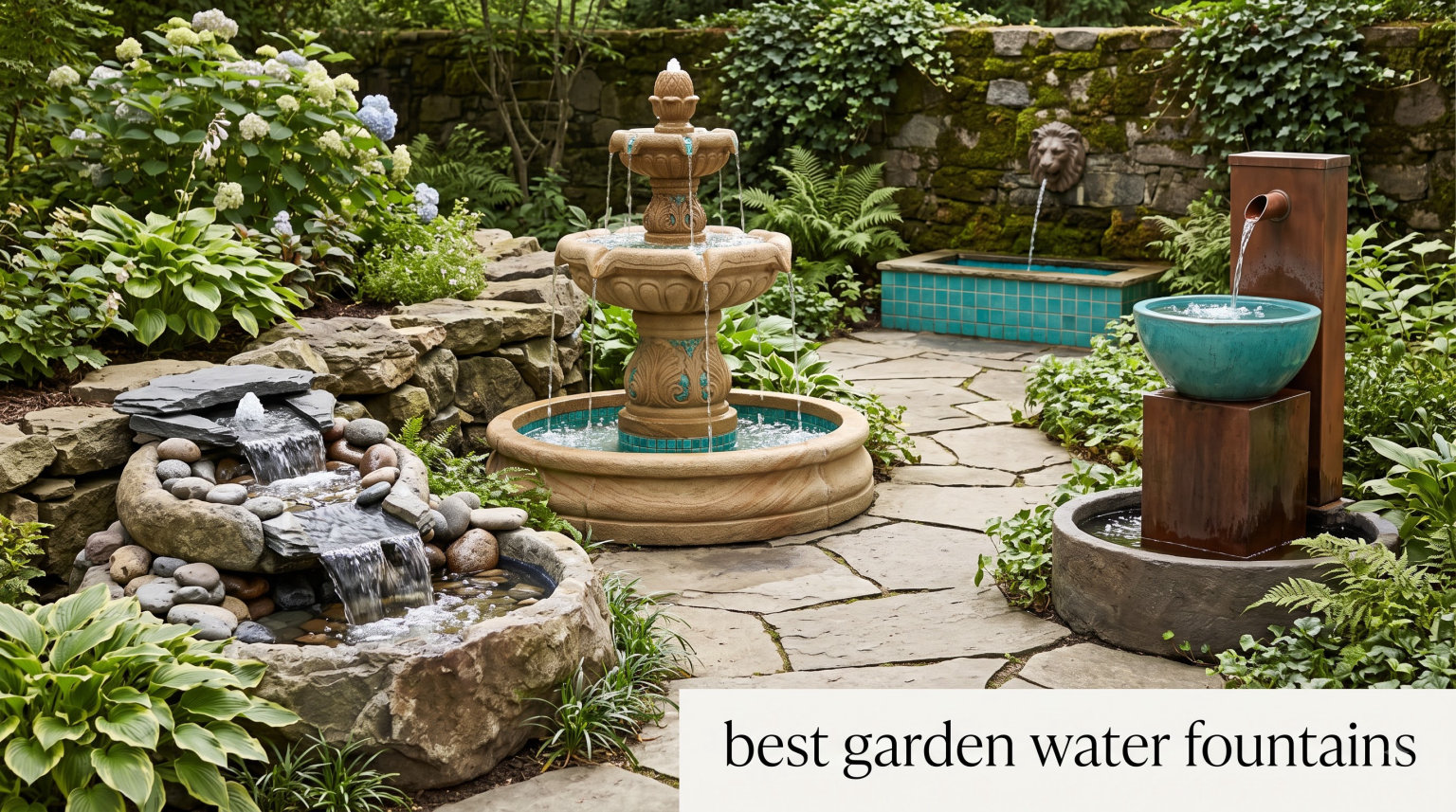 best garden water fountains
