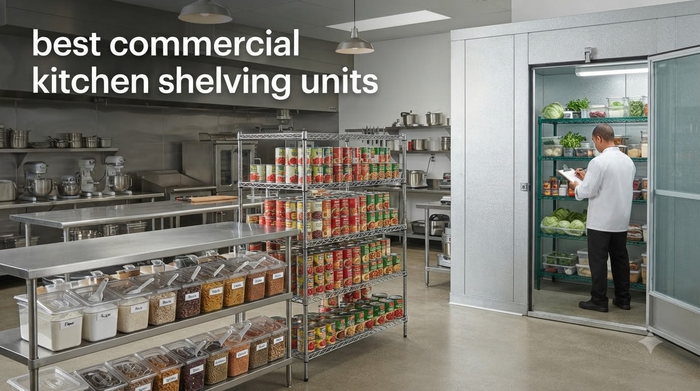 best commercial kitchen shelving units