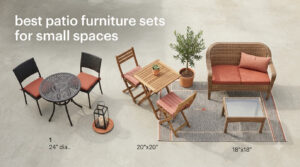 best patio furniture sets for small spaces