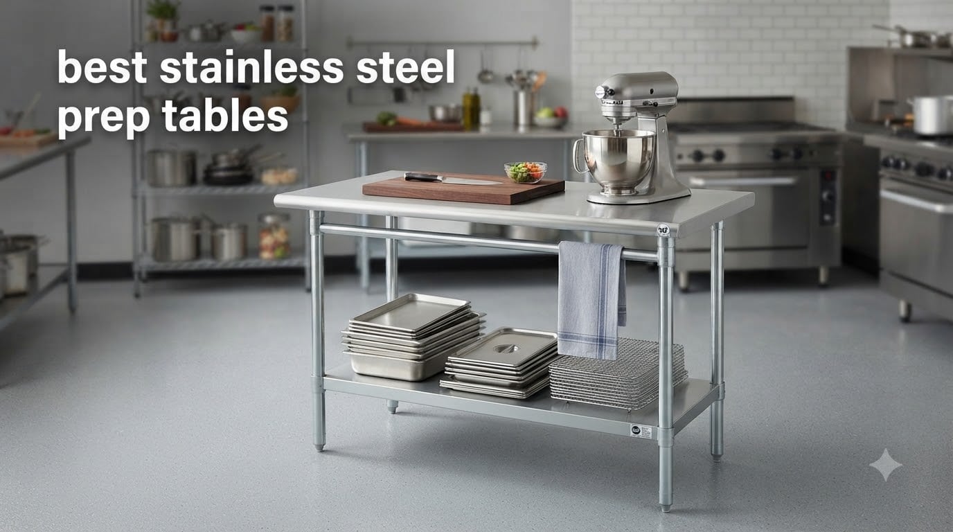 best stainless steel prep tables