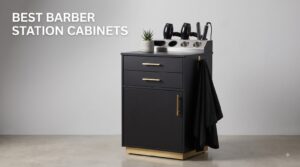 best barber station cabinets